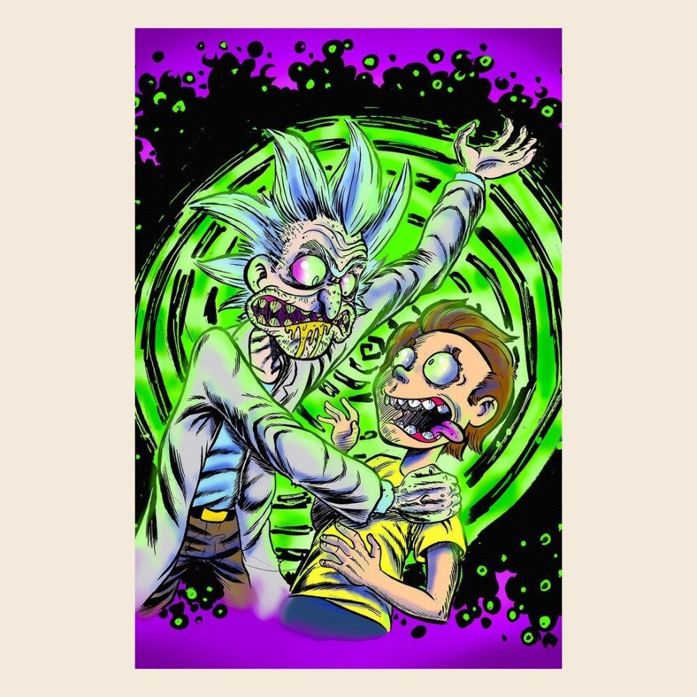 Rick And Morty Acid Poster_  165